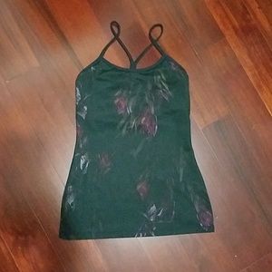 Lululemon yoga top with built in bra